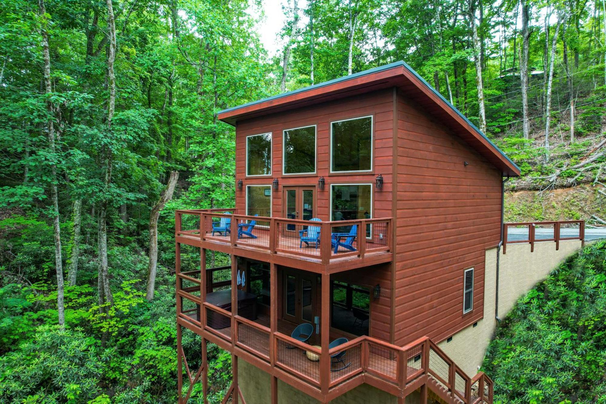 New Cozy Mountain Cabin Hot Tub Near Downtown Гатлинбург Экстерьер фото